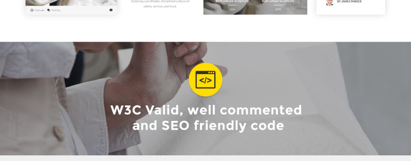 Agniart Sculptor Photo Gallery Website Template - Features Image 4