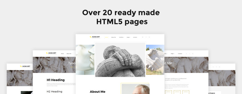 Agniart Sculptor Photo Gallery Website Template - Features Image 5