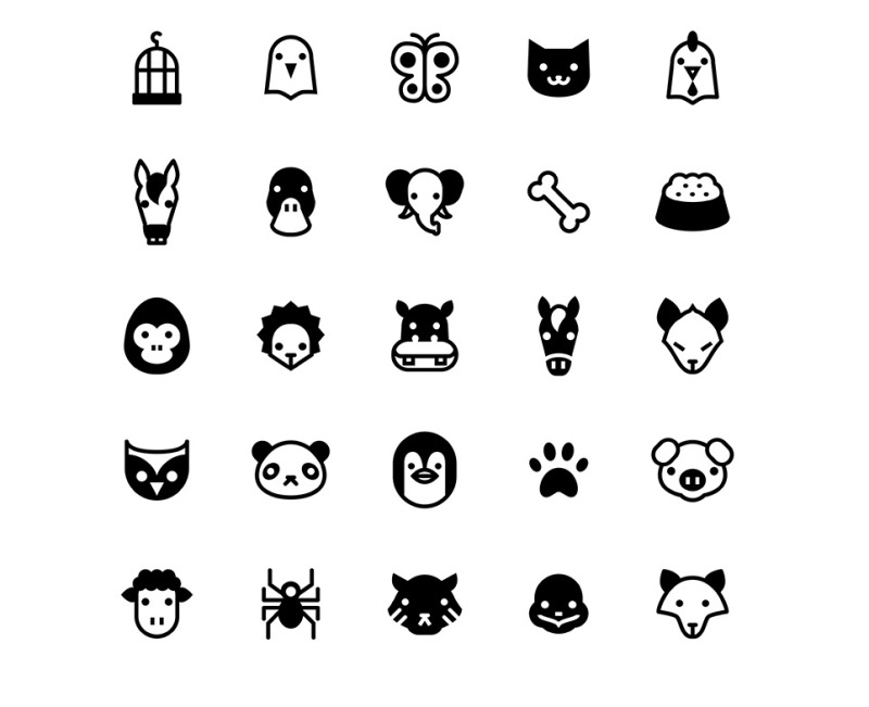 Animal Fill Icon Set - Features Image 2