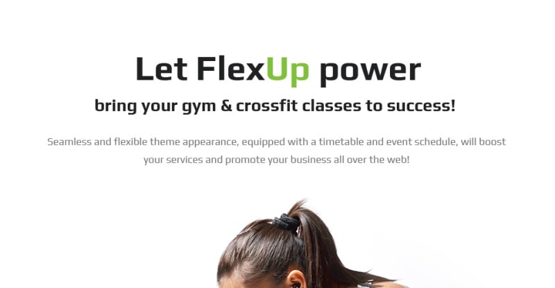 Flex Up - tema de WordPress Crossfit - TemplateMonster