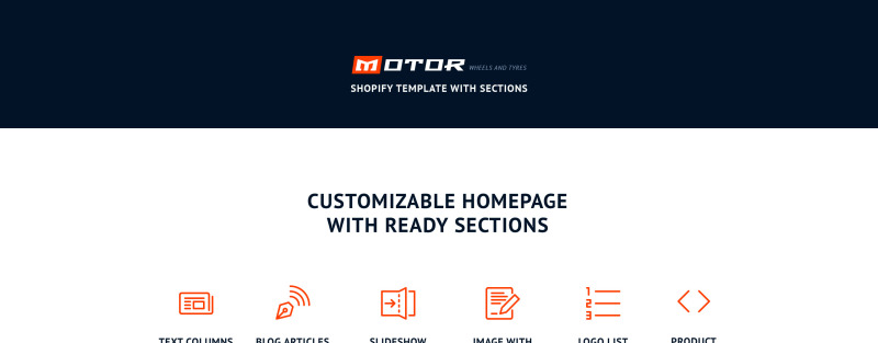 Wheels & Tires Responsive Shopify Theme - Features Image 1
