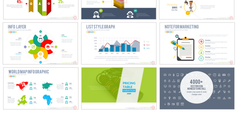 Perfect PowerPoint template #64067 - TemplateMonster