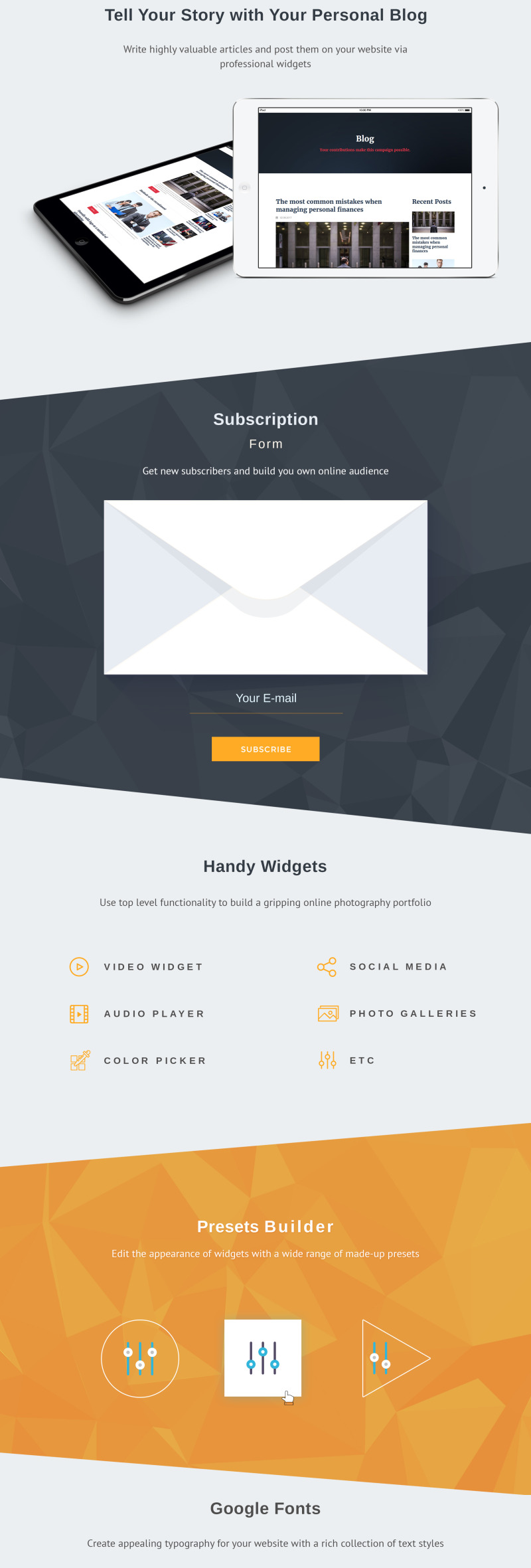 Fondson - Political Candidate Premium Moto CMS 3 Template - Features Image 4