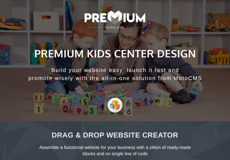 Kiddy - Modèle Premium Moto CMS 3 pour Kids Center & Kindergarten - Caractéristiques de l’image 1
