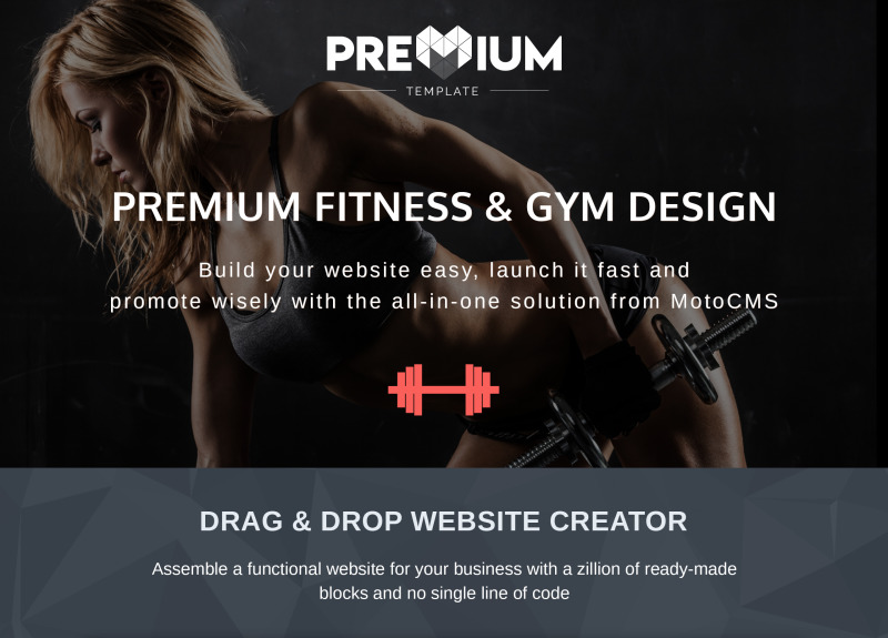 Fitnesto - Fitness & Gym Premium Moto CMS 3 Template - Features Image 1