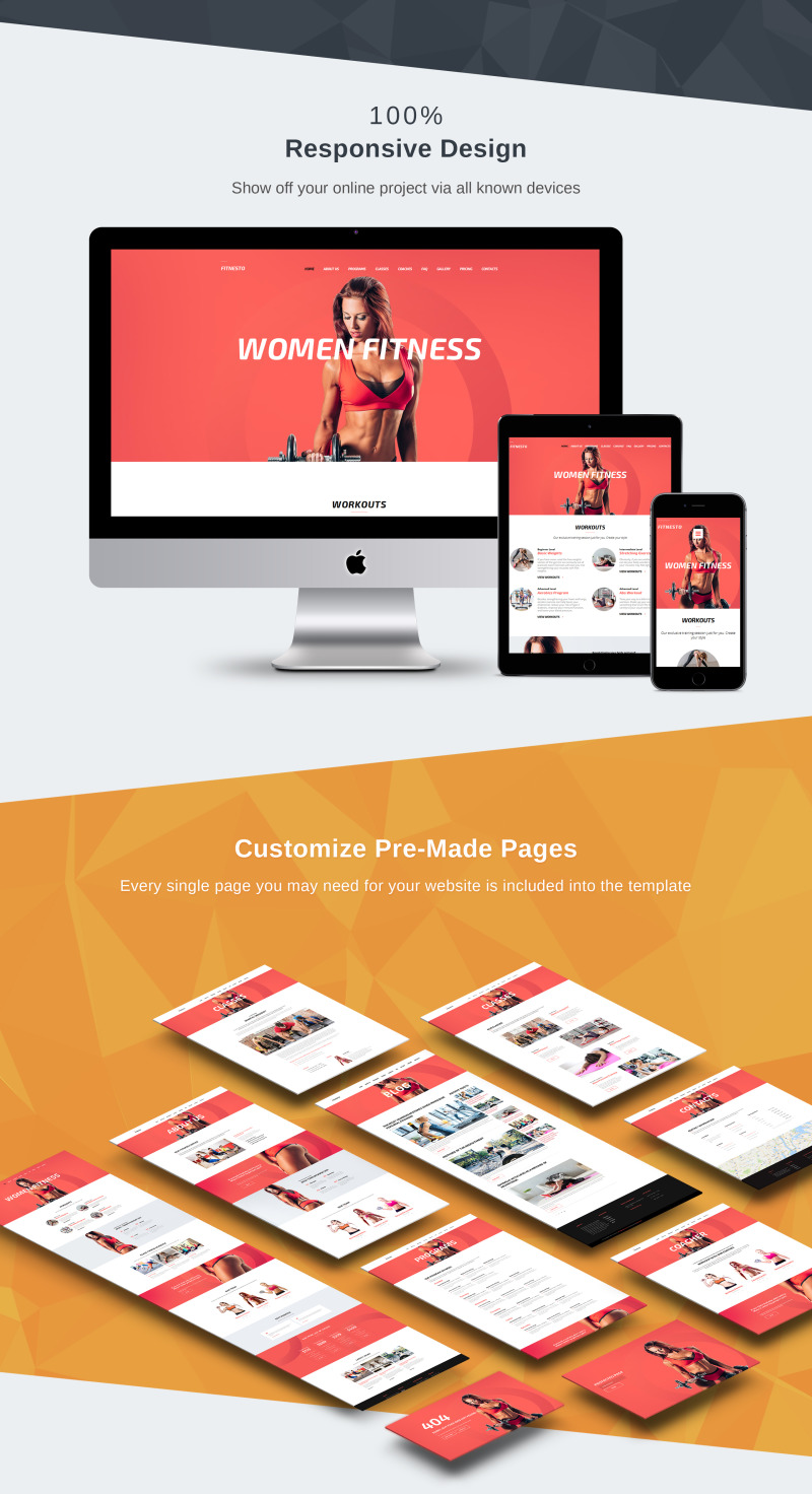 Fitnesto - Fitness & Gym Premium Moto CMS 3 Template - Features Image 3