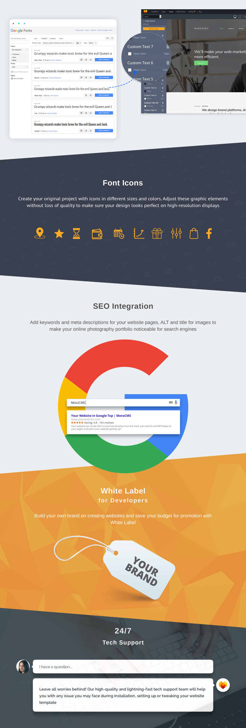 Markeseo - Digital Marketing Agency Premium Moto CMS 3 Template - Features Image 5