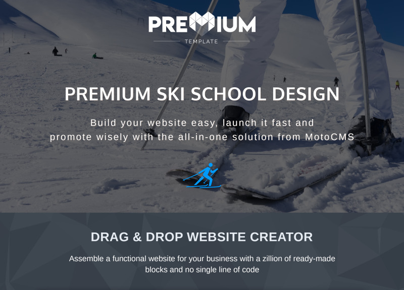 Ski & Snowboard School Premium Moto CMS 3 Template - Features Image 1