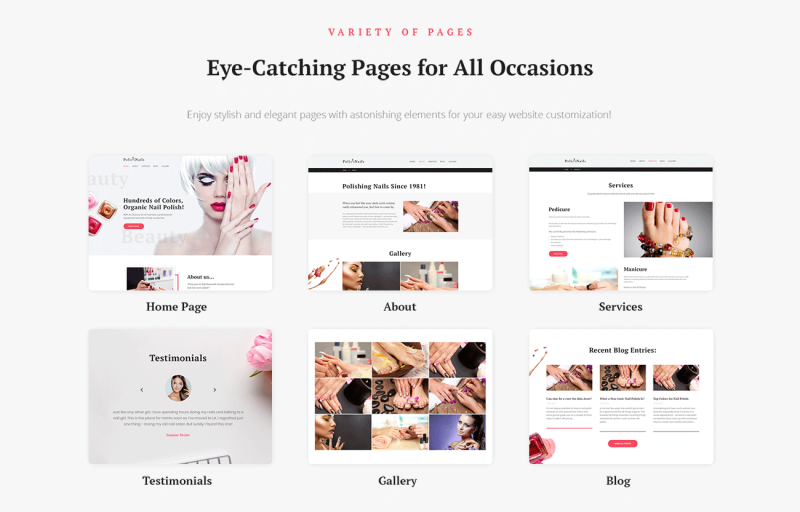 Responsive Poli Nails - Nail Salon with Great Widgets and Elementor Wordpress #64390 - 2 Görüntü Özellikleri