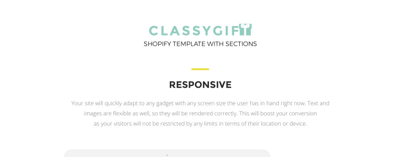 Tema Shopify Responsive para Sitio de Tienda de Regalos #64401 - Imagen de características 1