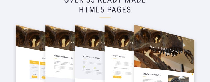 Dino Museum Website Template - Features Image 3