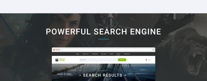 Movies Online - Multipage HTML Website Template - Features Image 5