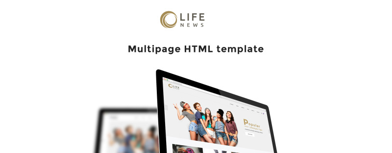 Life News Website Template - Features Image 1
