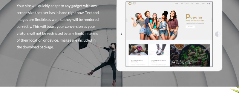 Life News Website Template - Features Image 7