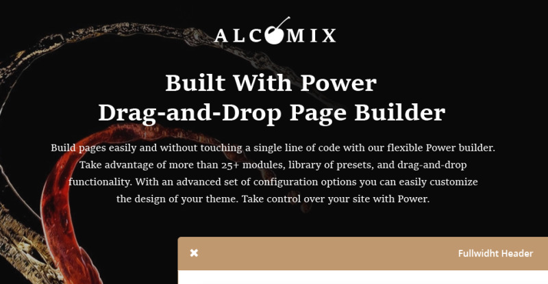 Tema WordPress Responsive #64641 Alcomix - Cocktail Bar - Immagine Caratteristiche 1