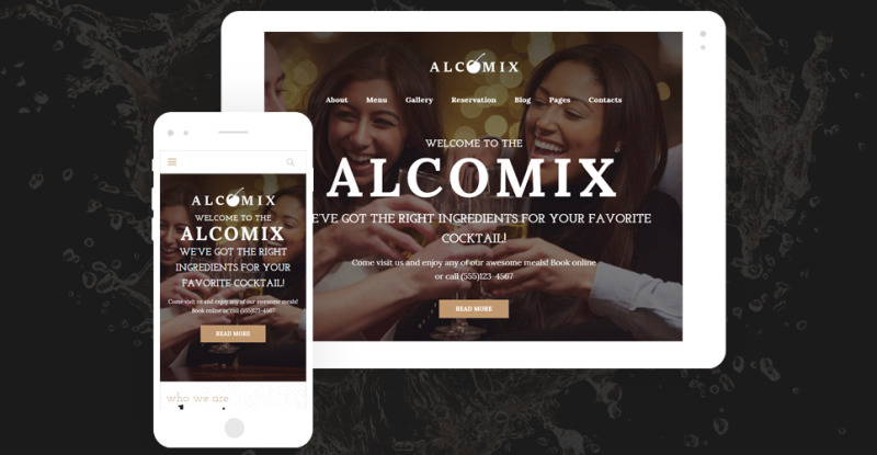 Tema WordPress Responsive #64641 Alcomix - Cocktail Bar - Immagine Caratteristiche 16