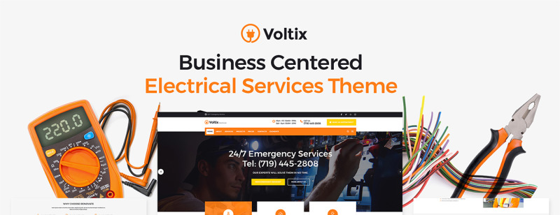Tema WordPress #64791 Voltix - Electrical Services WordPress Theme - Immagine Caratteristiche 1