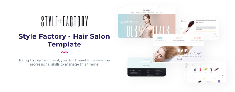 Hair Salon Ecommerce Template - StyleFactory PrestaShop Theme - Features Image 3