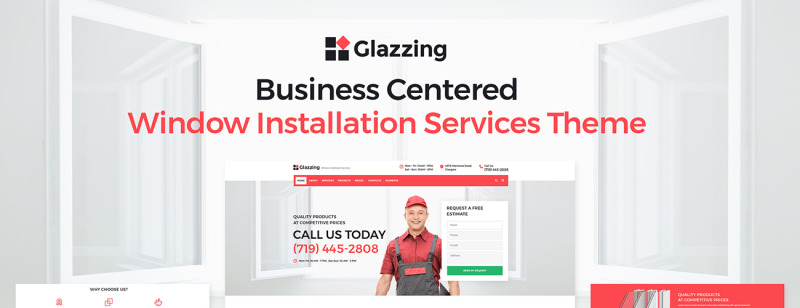 Glazzing - Window Installation Services WordPress Theme - Features Image 1