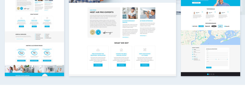Responsive Forceair - Air Conditioner Services Wordpress #64814 - 2 Görüntü Özellikleri