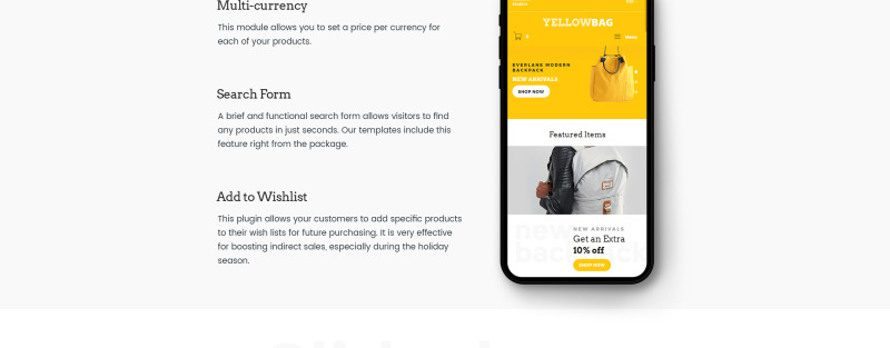 YellowBag - Handbag Responsive Shopify Theme - Features Image 5