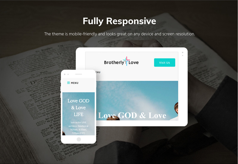 Reszponzív BrotherlyLove - Modern Church WordPress theme WordPress sablon 64932 - Képpel 9