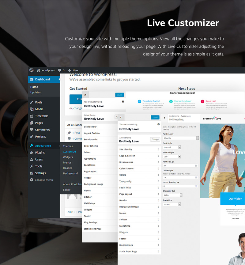 Reszponzív BrotherlyLove - Modern Church WordPress theme WordPress sablon 64932 - Képpel 11
