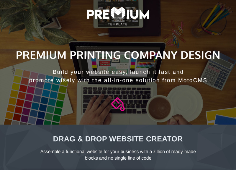 Printecon - Modèle Premium Moto CMS 3 de Digital Printing Company - Image 1