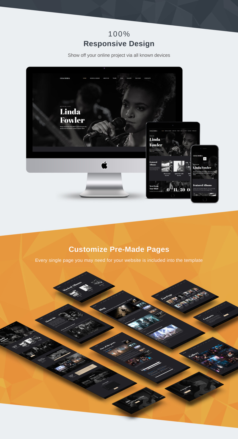 Chachira - Singer Premium Moto CMS 3 Template - Features Image 3