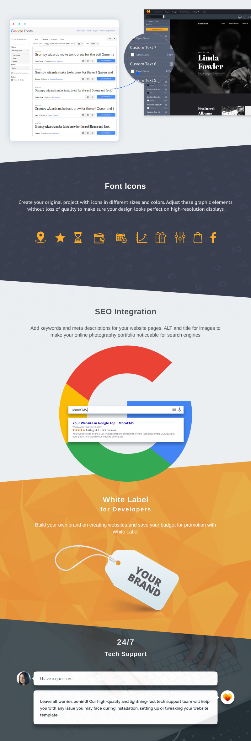 Chachira - Singer Premium Moto CMS 3 Template - Features Image 5