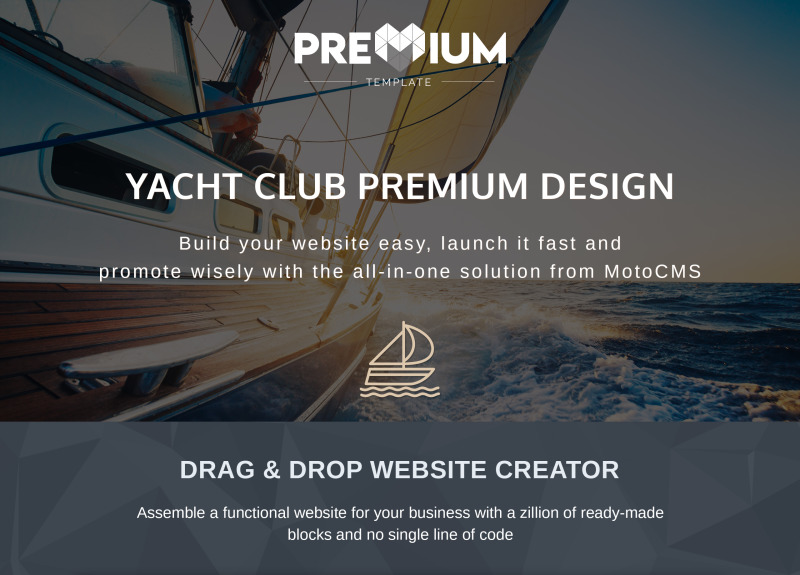 OceanYacht - Yacht Club Premium modèle Moto CMS 3 #65290 - Image 1