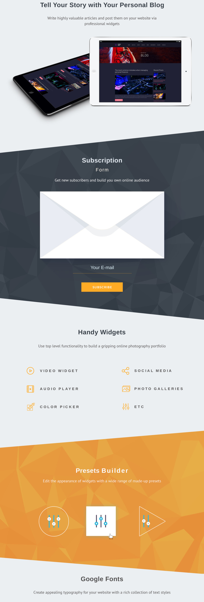 MusicAlly - DJ Premium Moto CMS 3 Template - Features Image 4