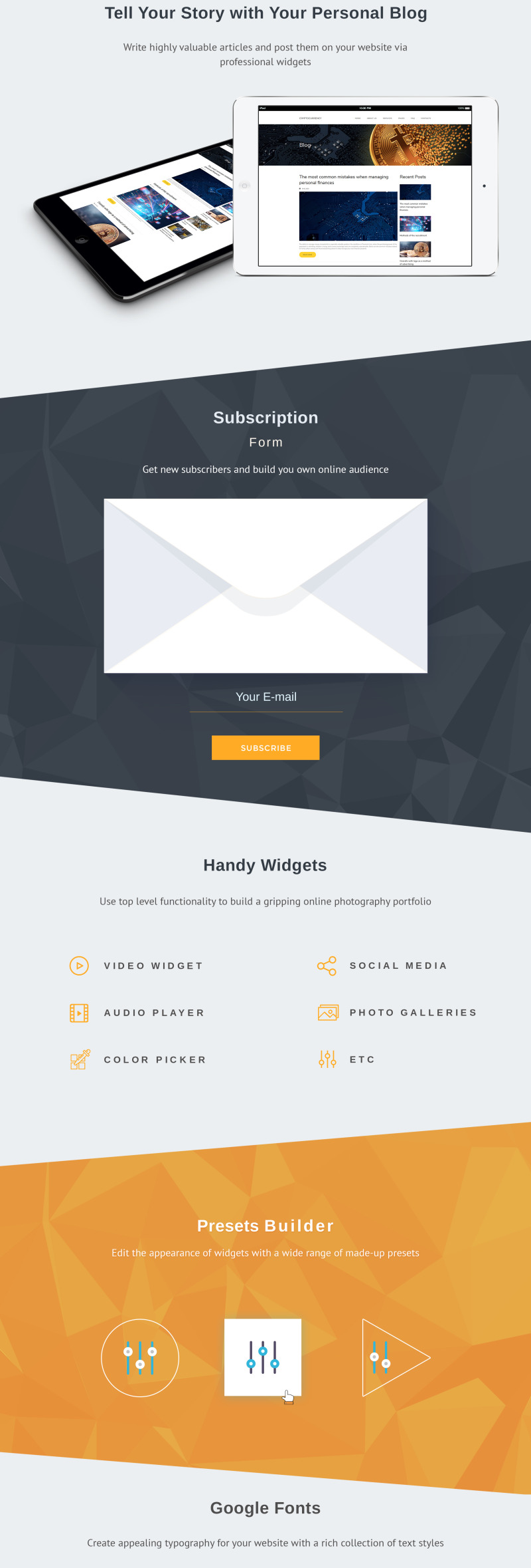 Bitcoin Cryptocurrency Premium Moto CMS 3 Template - Features Image 4