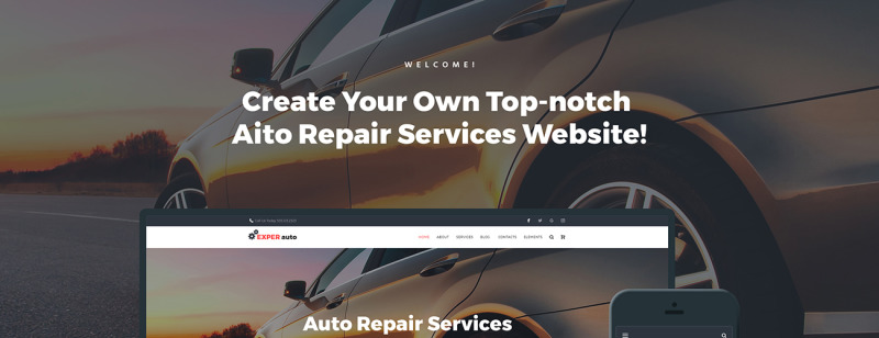 EXPER auto - Auto Repair Services Fully Responsive WordPress Theme - Features Image 1