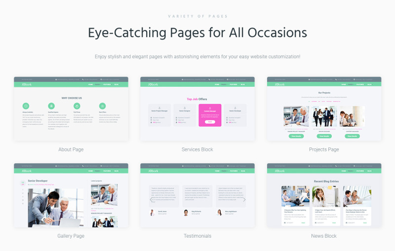 Jobork - Job Portal Template WordPress Theme - Features Image 2