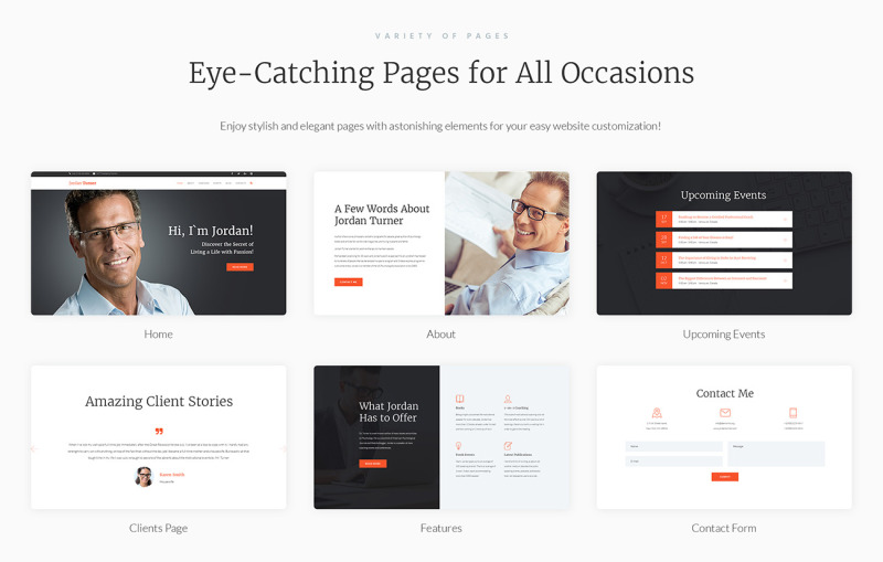 Jordan Turner - Life Coaching WordPress Theme - Features Image 2