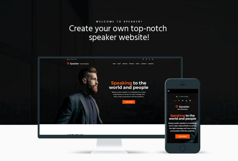 Modello WordPress Responsive #65846 Speaker - Life Coach - Immagine Caratteristiche 1