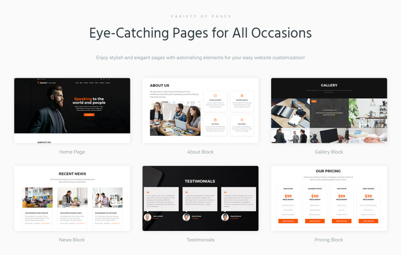 Modello WordPress Responsive #65846 Speaker - Life Coach - Immagine Caratteristiche 2