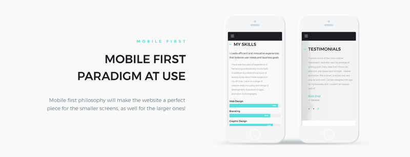 Carmen Design Portfolio WordPress Theme - Features Image 4