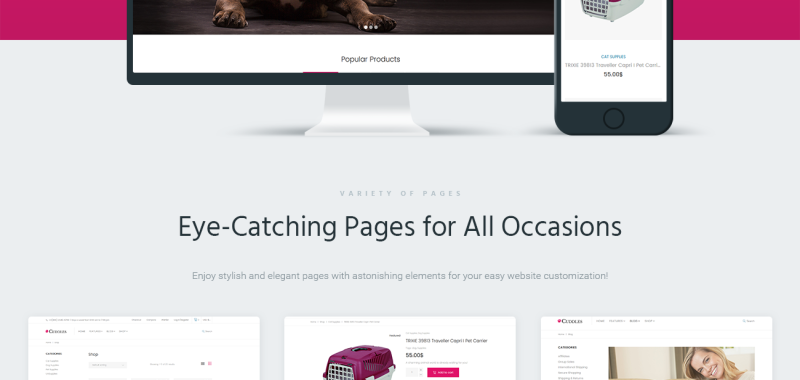 Cuddles - Pet Shop WooCommerce Theme Tema WooCommerce №65909 - Apresenta Imagens 2