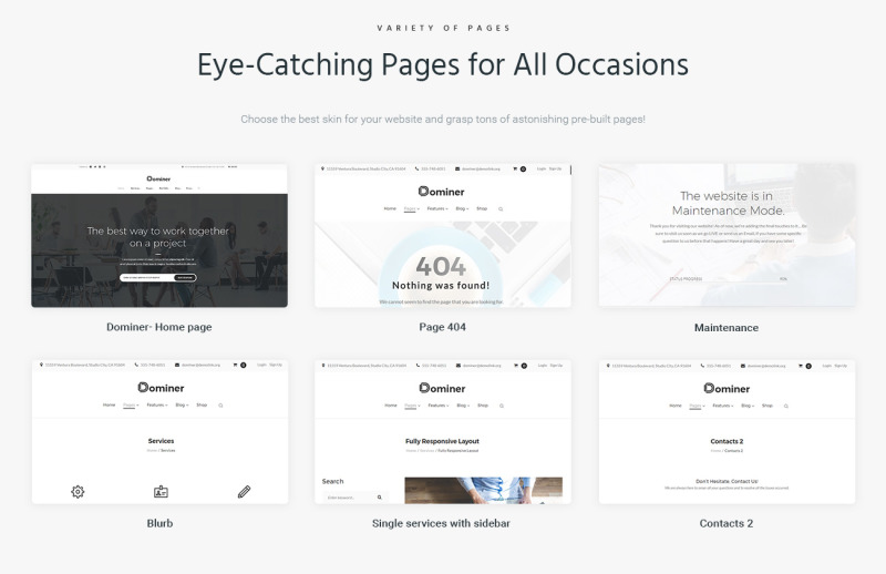 Dominer Business & Services WordPress Theme - Features Image 2