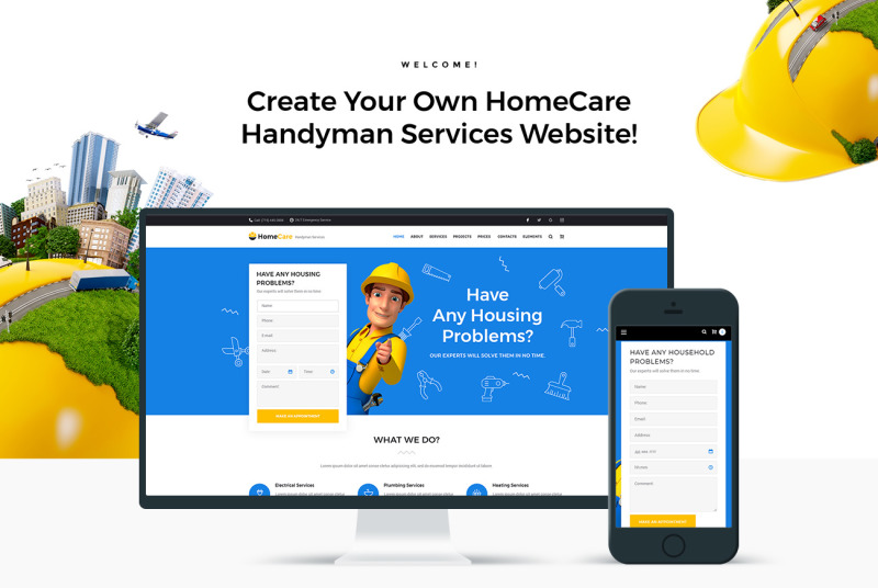 HomeCare - Handyman Services Responsive №65957 - Изображения фич 1
