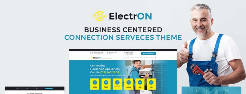 ElectrON - Maintenance Services Company WordPress Theme - Features Image 1