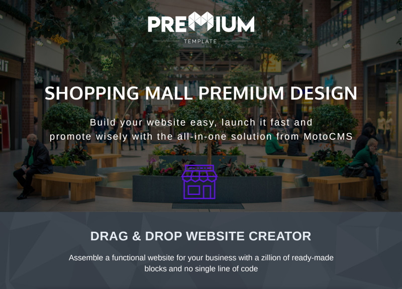 Responsivt Shopping Mall Premium Moto CMS 3-mall #66388 - Funktionsbild 1