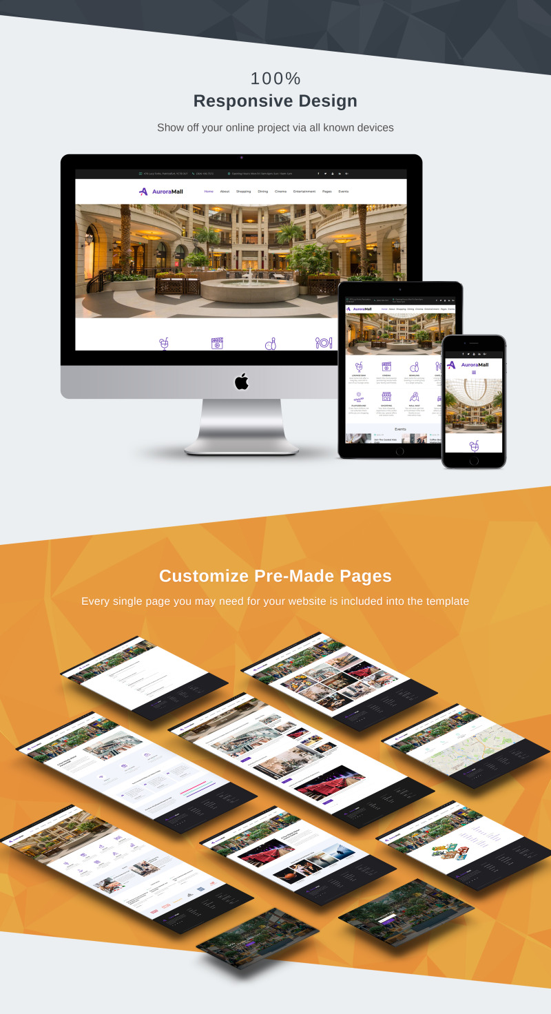 Responsivt Shopping Mall Premium Moto CMS 3-mall #66388 - Funktionsbild 3