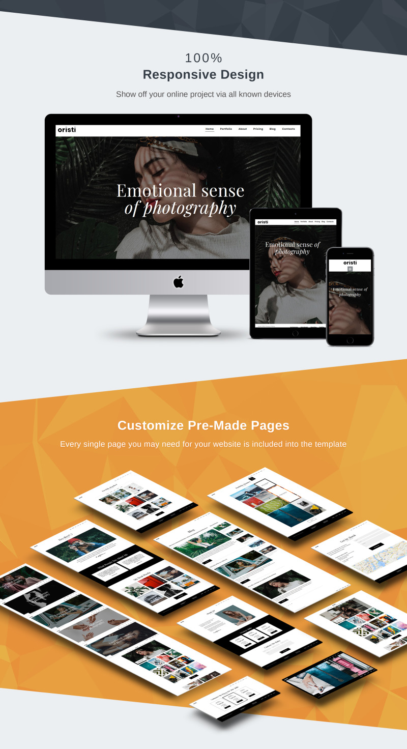 Oristi - Photographer Portfolio Moto CMS 3 Template - Features Image 3