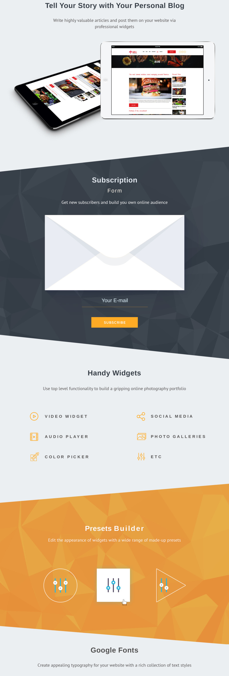Grill Restaurant Premium Moto CMS 3 Template - Features Image 4
