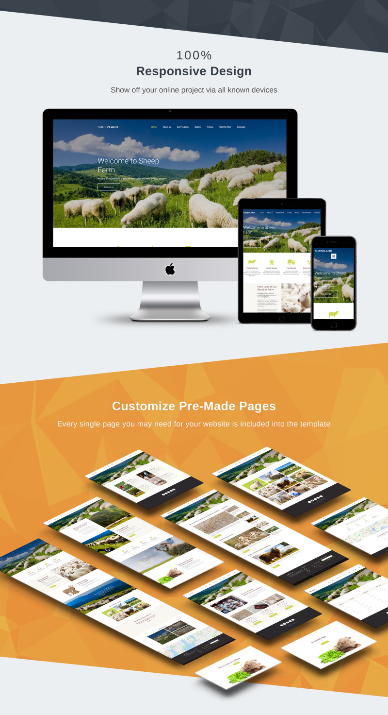 Modèle Sheepland Premium Moto CMS 3 - Image 3