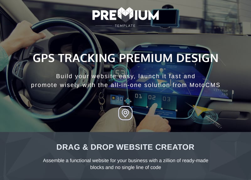 Plantilla Moto CMS 3 GPS Tracking Premium #66400 - Imagen de características 1