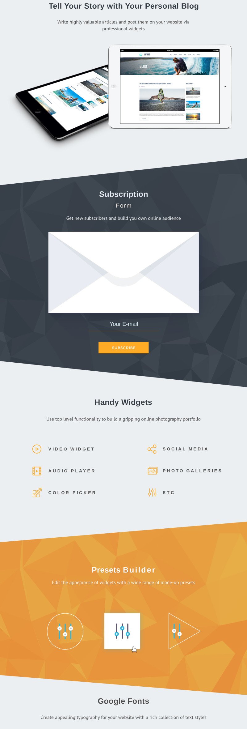 Waveride - Surfing Club Moto CMS 3 Template - Features Image 4
